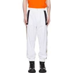 Hugo Boss White Embroidered Lounge Pants