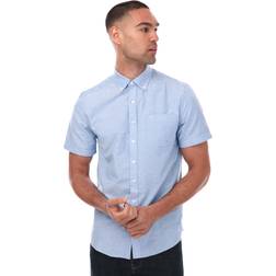 FARAH men's drayton short sleeved shirt, blue