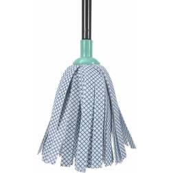 JVL Super-Absorbent Lightweight Synthetic Mop Turquoise/Grey