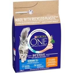 Purina ONE Senior 11+ Chicken & Whole Grains Dry Cat Food Economy Pack: