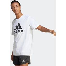 Adidas Essentials Single Jersey Big Logo T-Shirt Men white