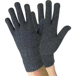 Sock Snob Adult Mens Thin Knitted Winter Warm Magic Thermal Wool Gloves Grey Spandex One