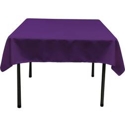 LA Linen Poplin Square Tablecloth Purple