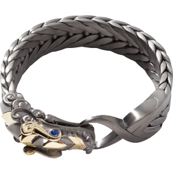 John Hardy Legends Naga Bracelet - Silver/Gold/Sapphire