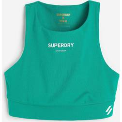 Superdry Code Core Sport Bra Top Beverly Green, Sport-BHs in Größe