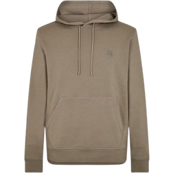 Hugo Boss Wetalk Hooded Sweatshirt with Logo Patch - Dark Beige