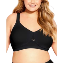 Avenue Soft Caress Bra Plus Size - Black