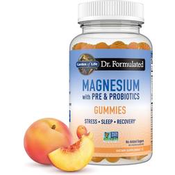 Garden of Life Formulated Magnesium with Pre Probiotics Peach