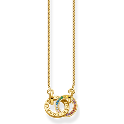 Thomas Sabo Intertwined Rainbow Necklace, Gold, Women