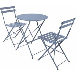 Charles Bentley Folding Metal Bistro Set