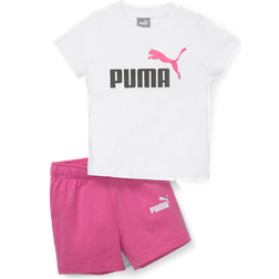 Puma Minicats Tee & Shorts Set, shortssæt, barn Hvid