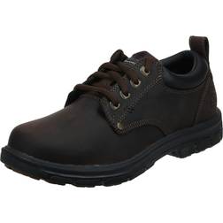 Skechers Segment Rilar Mens Leather Casual Shoes Brown