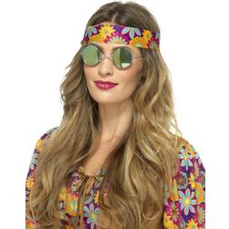 Smiffys Hippie Specs, Mirrored Fancy Dress