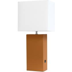 Lalia Home Lexington Tan/White Table Lamp 53.3cm