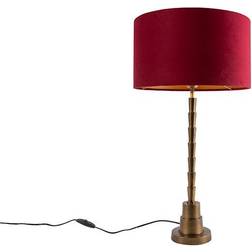 QAZQA Deco bronze velor Table Lamp