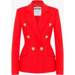 Moschino Double-Breasted Brushed Crepe Blazer IT 38/UK