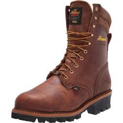 Thorogood American Heritage Logger Safety Toe Crazy Horse Men's Shoes Brown