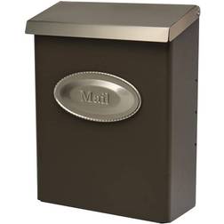 Architectural Mailboxes Designer Venetian Bronze with Satin Steel, Locking, Wall Mount Bronze/Satin