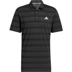 Adidas Two-Color Stripe Polo Shirt - Black/Grey Six