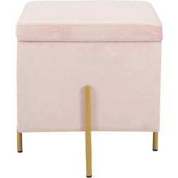 Dkd Home Decor Pink Metal Foot Stool