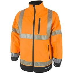 Beeswift hi-vis softshell work jacket orange/black s-xxxxl