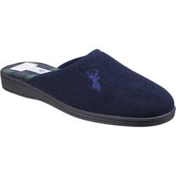 Mirak Navy Buck Mule Slipper