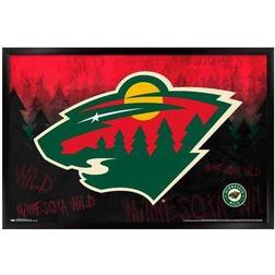 Trends International Minnesota Wild 35.75'' x 24.25'' Framed Logo Poster