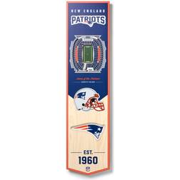 YouTheFan New England Patriots 8'' x 32'' 3D StadiumView Banner