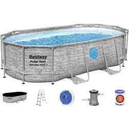 Bestway Power Steel Swim Vista Oval Pool Set 4.27x2.50x1m