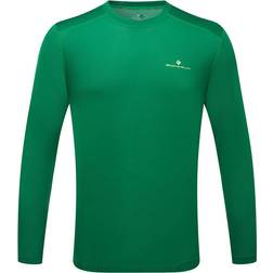 Ronhill Tech Long Sleeve Running Tee Highland/Fluo Yellow