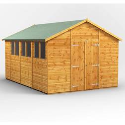 power Sheds 14 Double Door Shiplap Dip Treated Shed (Building Area )