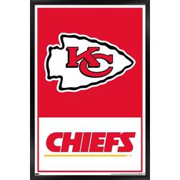 Trends International Kansas City Chiefs 24.25'' x 35.75'' Framed Leagues Logo Poster