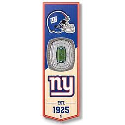 YouTheFan New York Giants 6'' x 19'' 3D StadiumView Banner