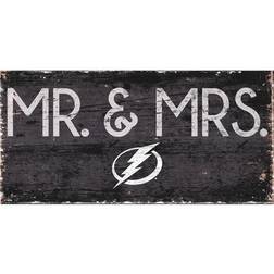 Fan Creations "Tampa Bay Lightning 6" x 12" Mr. & Mrs. Sign"