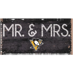 Fan Creations "Pittsburgh Penguins 6" x 12" Mr. & Mrs. Sign"