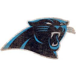 Fan Creations Carolina Panthers Distressed Logo Cutout Sign