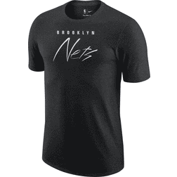 Nike Men's Heather Black Brooklyn Nets Courtside Versus Flight Max90 T-Shirt