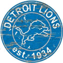 Fan Creations "Detroit Lions 23.5" Distressed Round Sign"