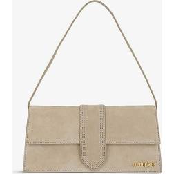 Jacquemus Womens Dark Beige Le Bambino Long Suede Shoulder bag