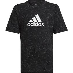 adidas Future Icons Badge of Sport Logo T-Shirt - Black Melange/White (HP0907)