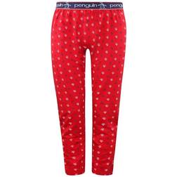 Original Penguin stretch waist red mens lounge jersey pyjamas bottoms mlhpe829