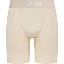 Skins dnamic force stretch waist mens beige compressiong half tights shorts