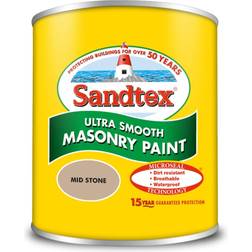 Sandtex Ultra Smooth Masonry Paint Mid Stone White