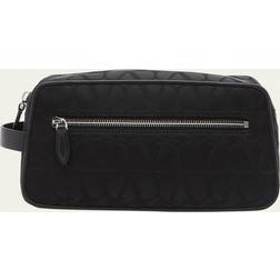 Valentino Garavani Men's Toile Iconographe Toiletry Bag NERO