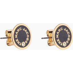 Marc Jacobs The Medallion Studs - Gold/Black/Transparent