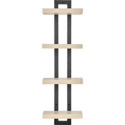 Danya B 4 Tier Ladder Bracket Floating Beech Wall Shelf 27.9cm