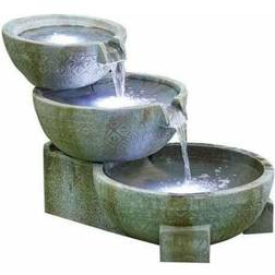 La Hacienda Oasis inc LEDs Water Feature GRC Stone