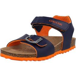 Geox Jungen Ghita Boy Sandal, Navy/ORANGE