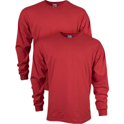 Gildan Men's Ultra Long Sleeve T-shirt 2-pack - Red