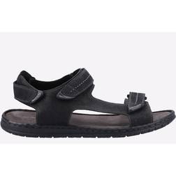 Hush Puppies mens neville quater strap leather sandals